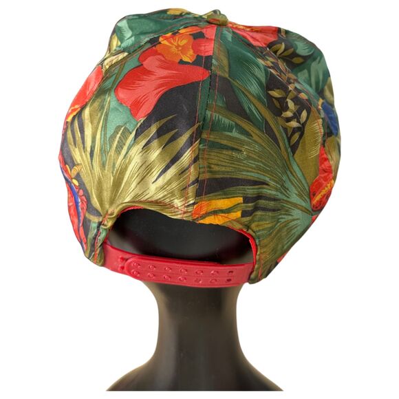 Mohr's Vintage Floral Rope Hawaiian Tropical Hat Snapback One Size - Picture 3 of 6
